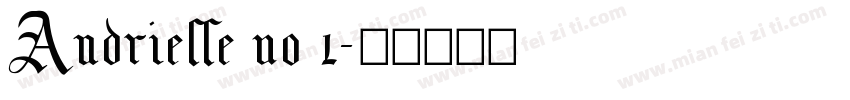 Audrielle no 1字体转换